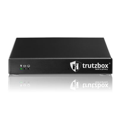 Frontansicht der Privacy-Box Trutzbox