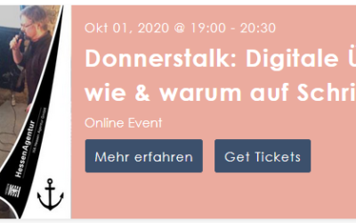 01.10.2020 19.00 Uhr Hermann Sauer im Oktober-Donnerstalk des Heimathafen Wiesbaden (online)