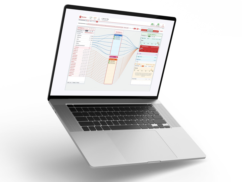 Screenshot des TrutzBox EVO NetzwerkMonitors
